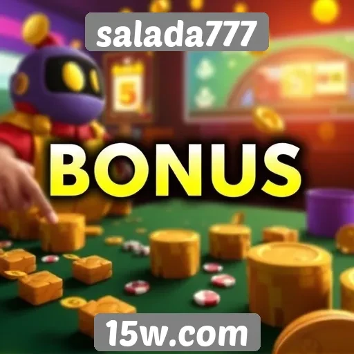 Comparação de bônus oferecidos no site salada777