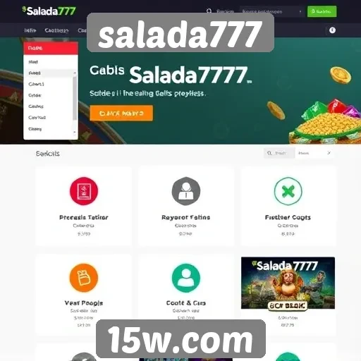 Avaliação da interface do site salada777